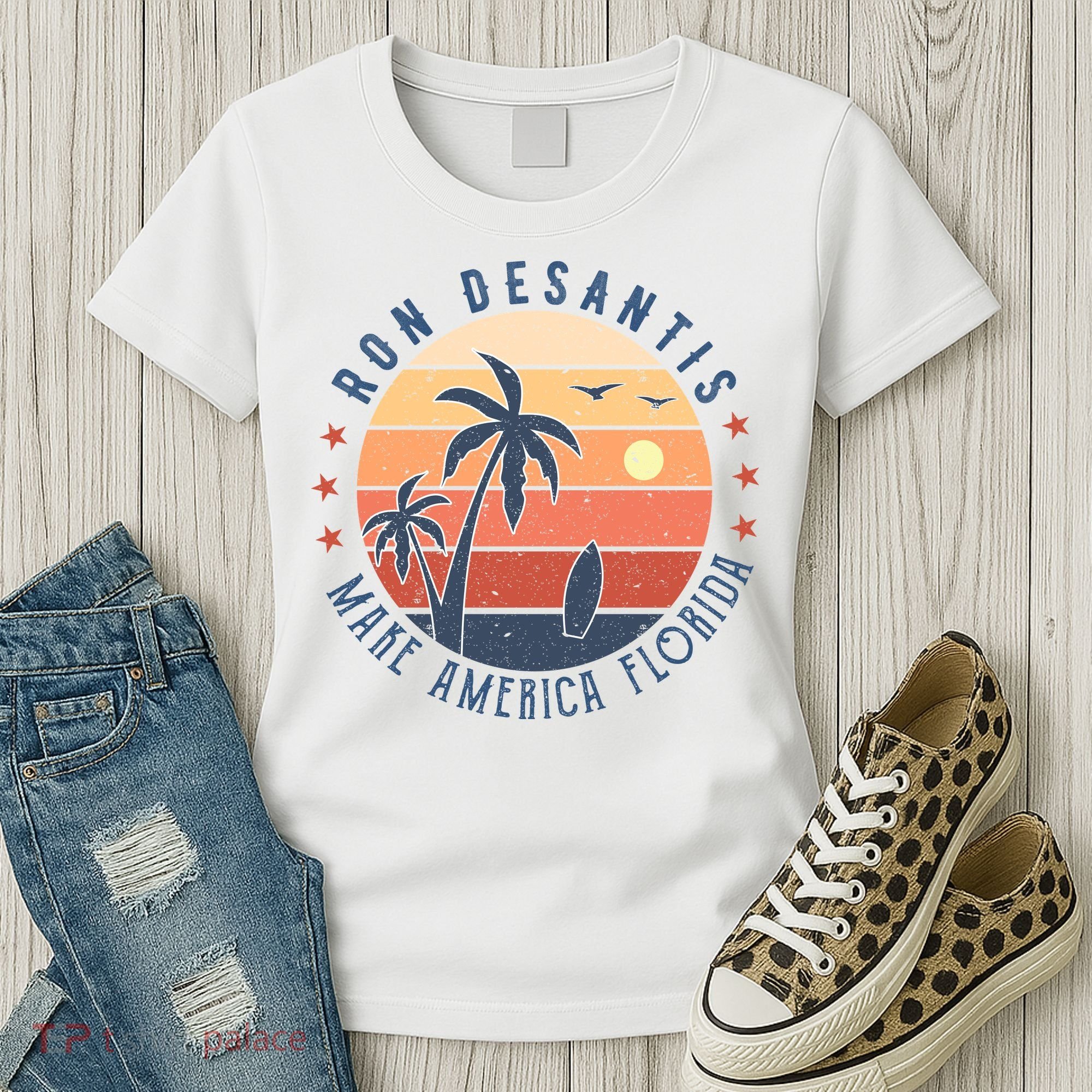 Ron DeSantis 2024 Presidential Election Republican Florida Women's T-Shirt