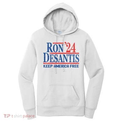 Ron DeSantis 2024 Keep America Free Women's Hoodie