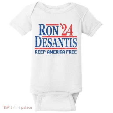 Ron DeSantis 2024 Keep America Free Baby Bodysuit