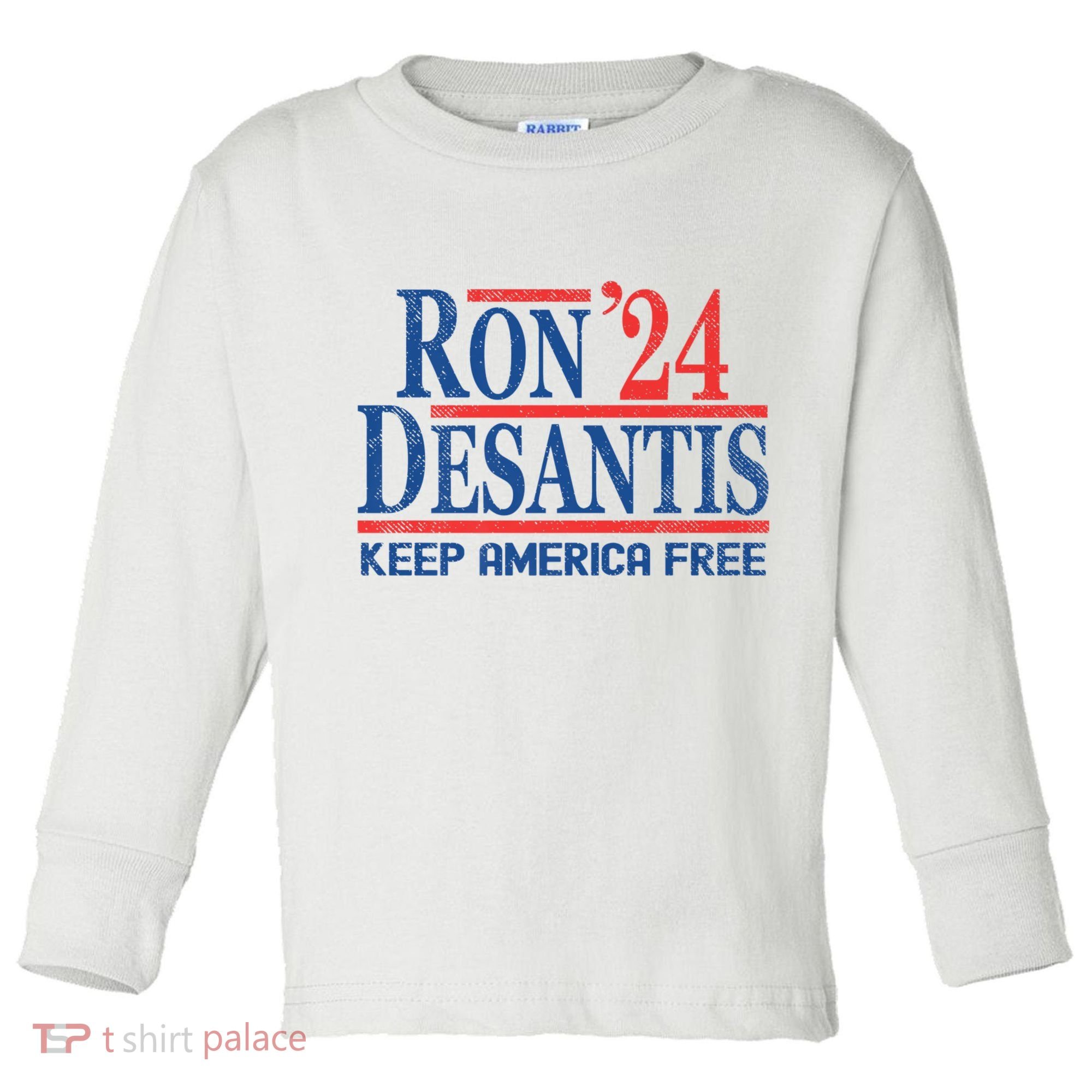 Ron DeSantis 2024 Keep America Free Toddler Long Sleeve Shirt