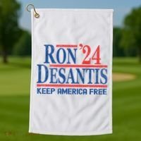 Ron DeSantis 2024 Keep America Free Golf Towel thumb 1