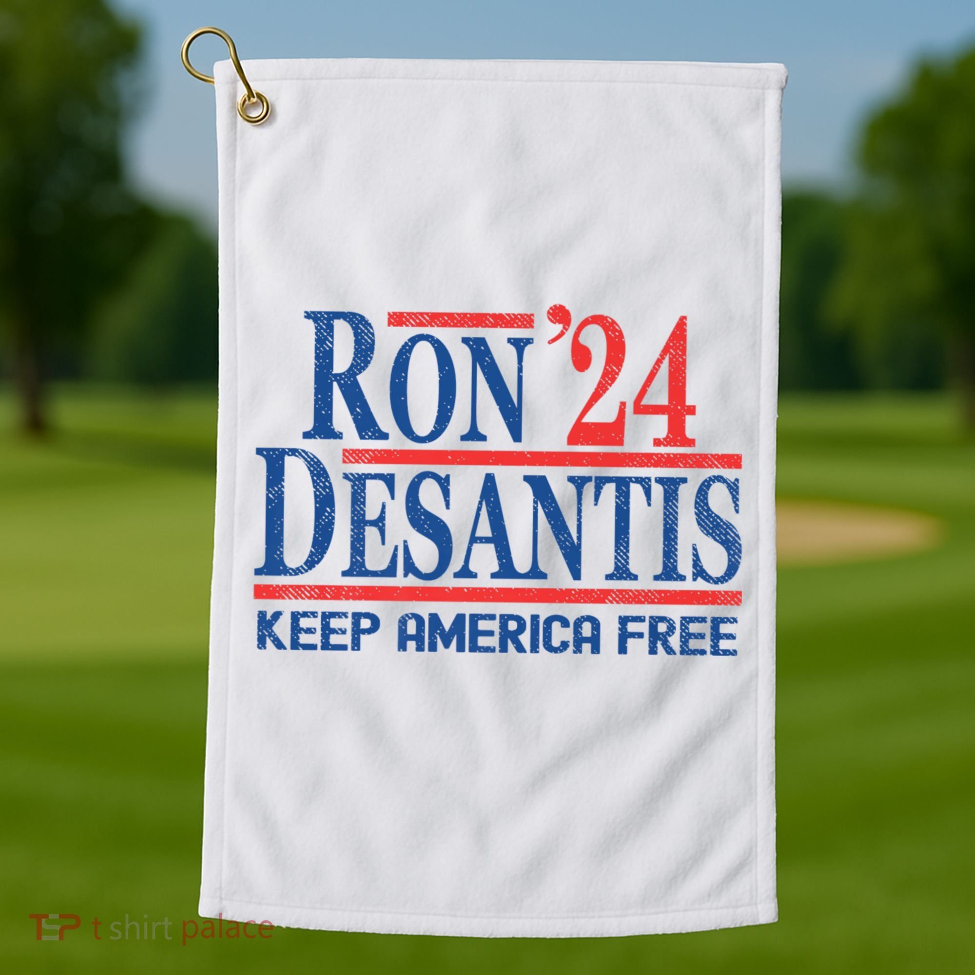 Ron DeSantis 2024 Keep America Free Golf Towel