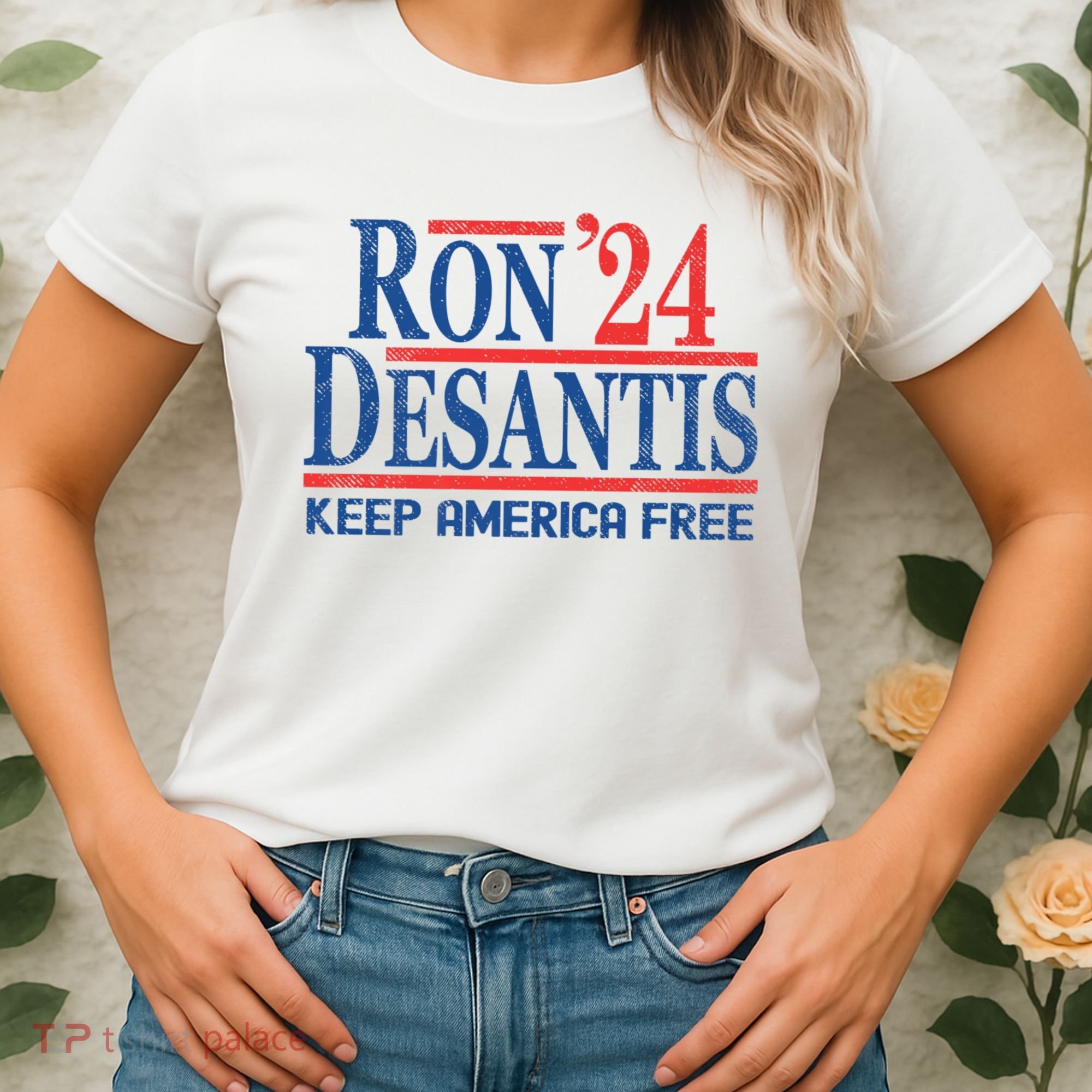 Ron DeSantis 2024 Keep America Free Women's T-Shirt