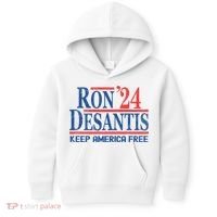 Ron DeSantis 2024 Keep America Free Kids Hoodie thumb 0