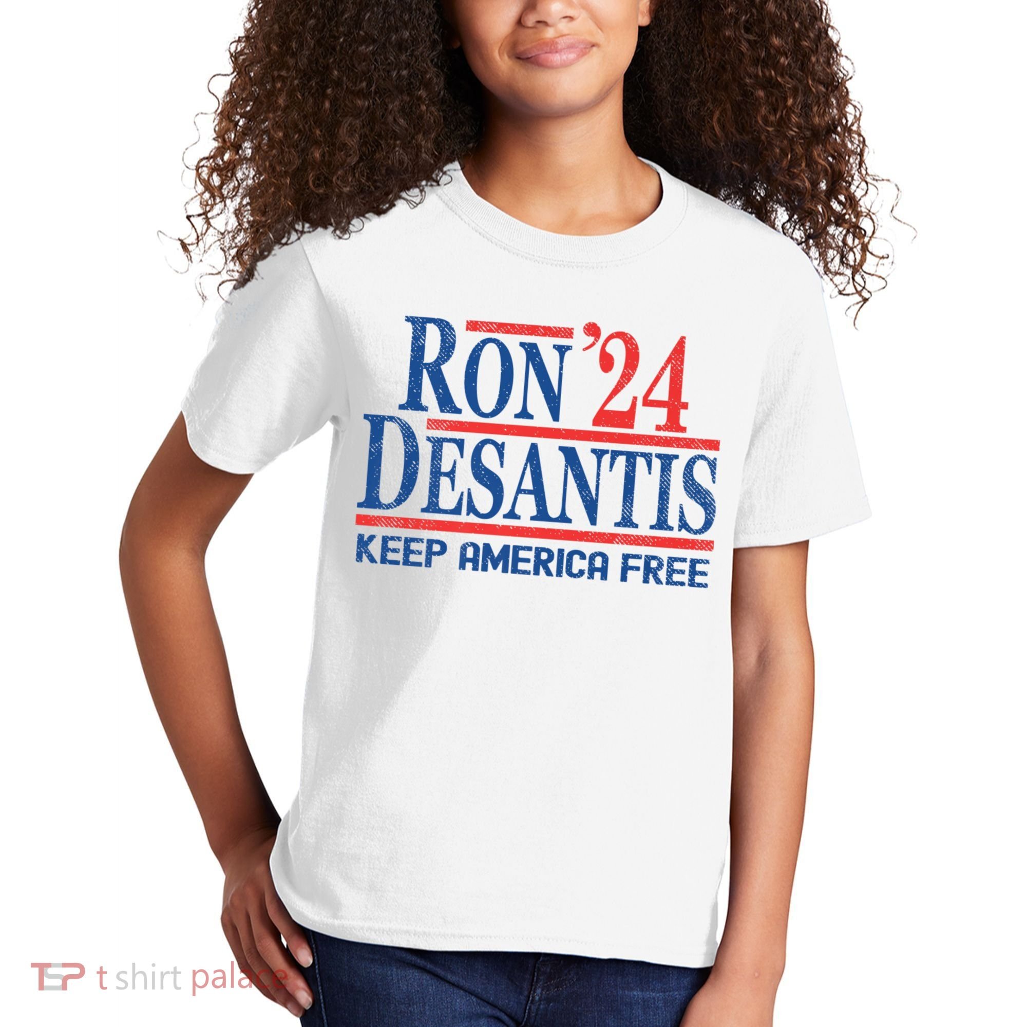 Ron DeSantis 2024 Keep America Free Kids T-Shirt