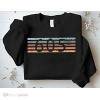 Retro Distressed 605 Area Code Sioux Falls South Dakota SD Sweatshirt thumb 2