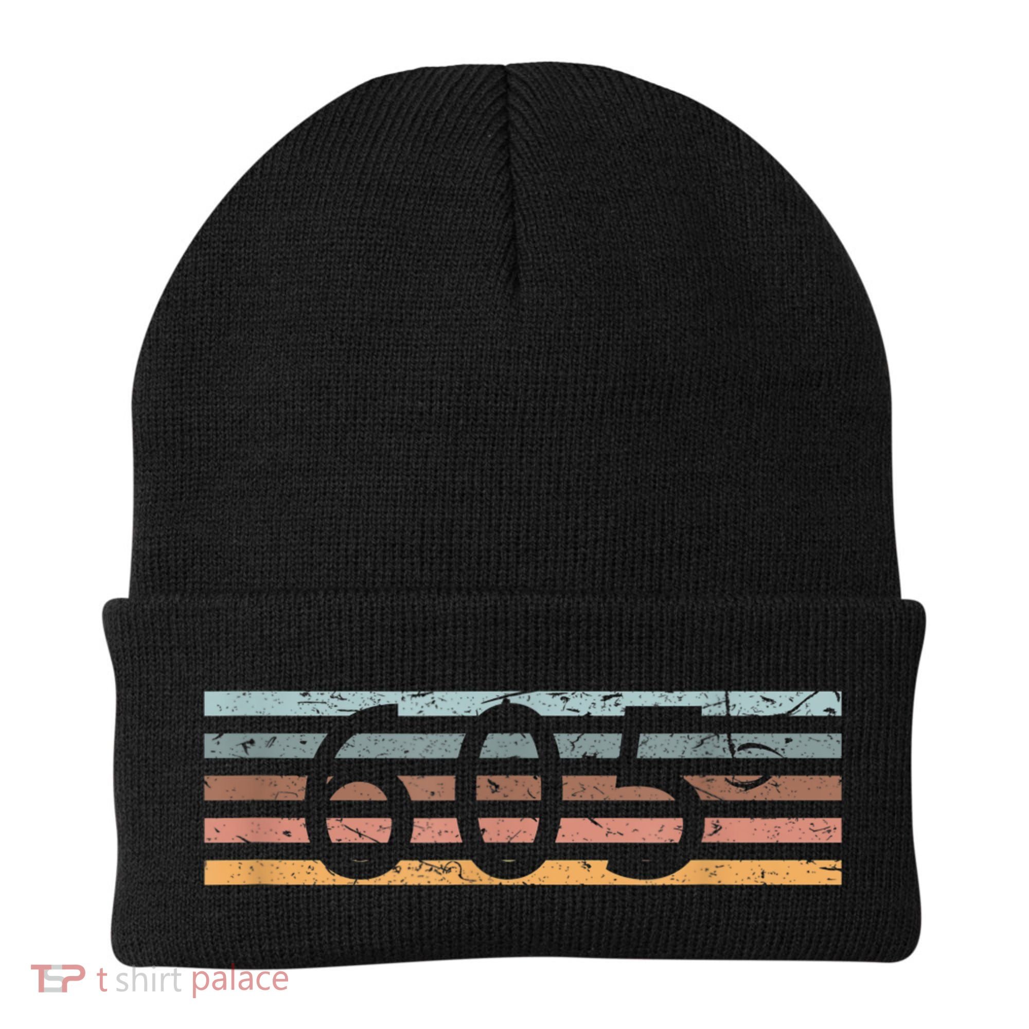 Retro Distressed 605 Area Code Sioux Falls South Dakota SD Beanie