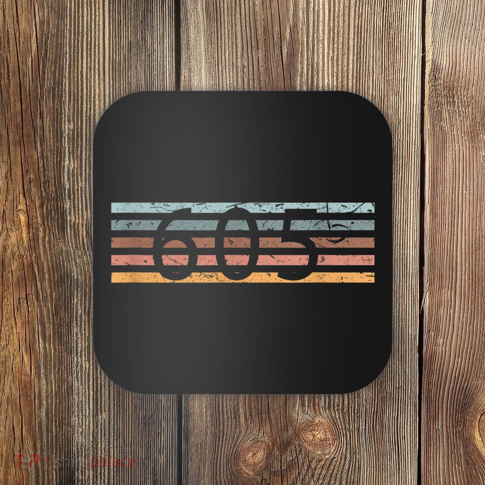 Retro Distressed 605 Area Code Sioux Falls South Dakota SD Coaster