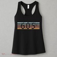 Retro Distressed 605 Area Code Sioux Falls South Dakota SD Women's Tank Top thumb 3