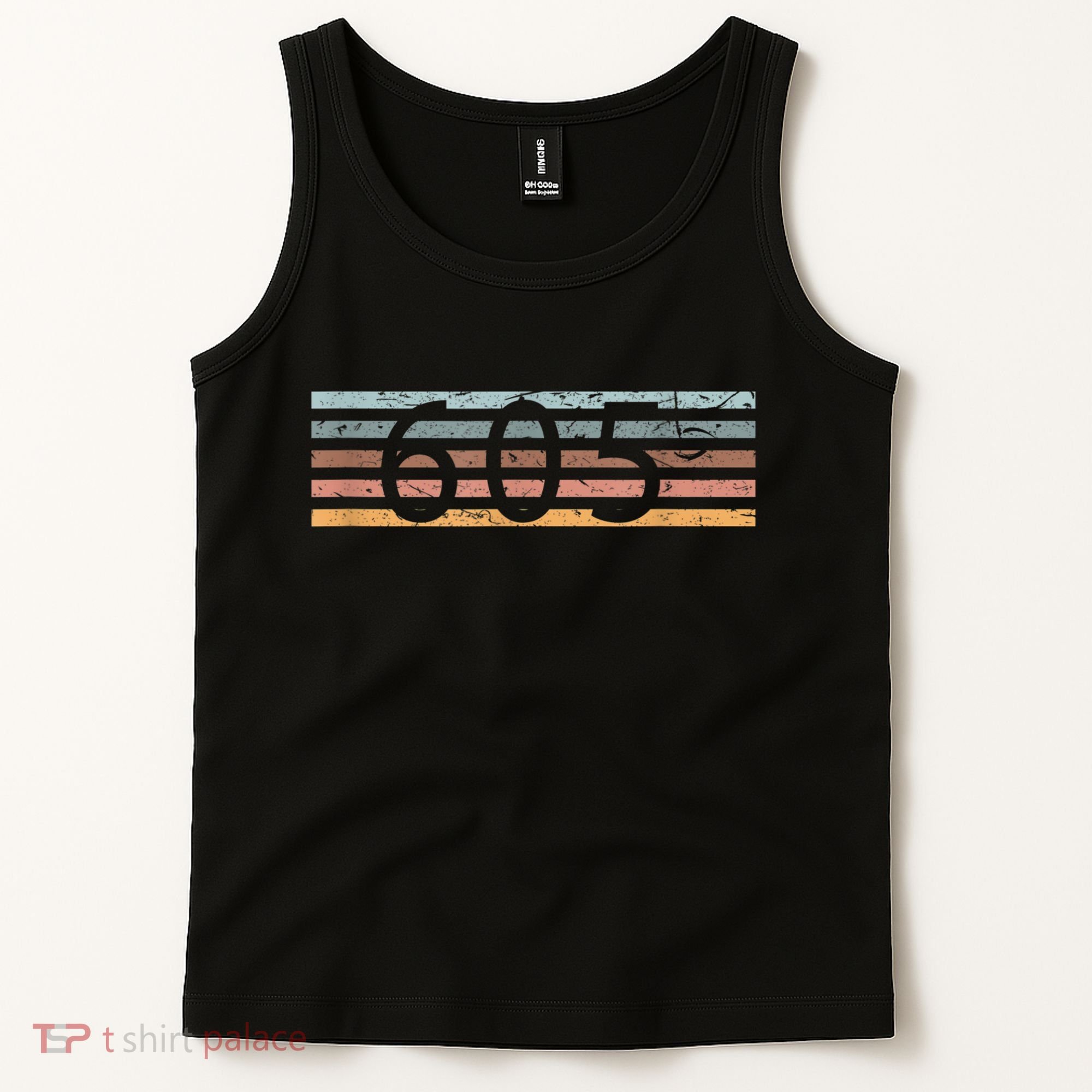 Retro Distressed 605 Area Code Sioux Falls South Dakota SD Tank Top