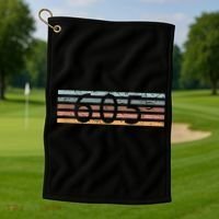 Retro Distressed 605 Area Code Sioux Falls South Dakota SD Golf Towel thumb 1
