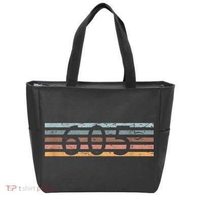 Retro Distressed 605 Area Code Sioux Falls South Dakota SD Tote Bag