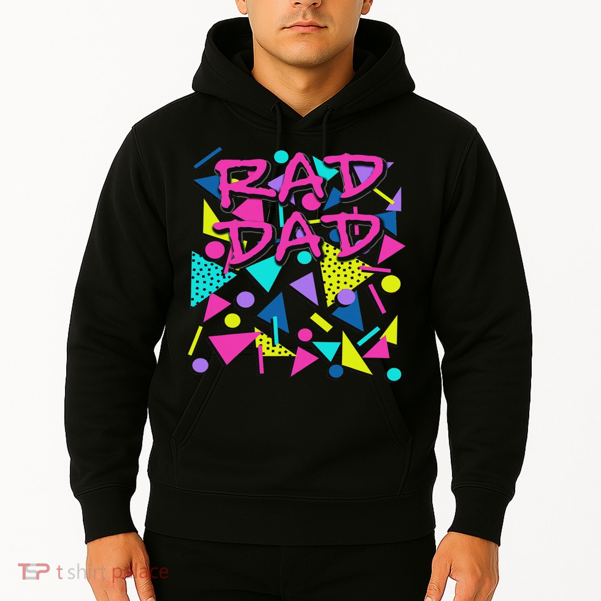 Rad Dad 80s Throwback Hoodie