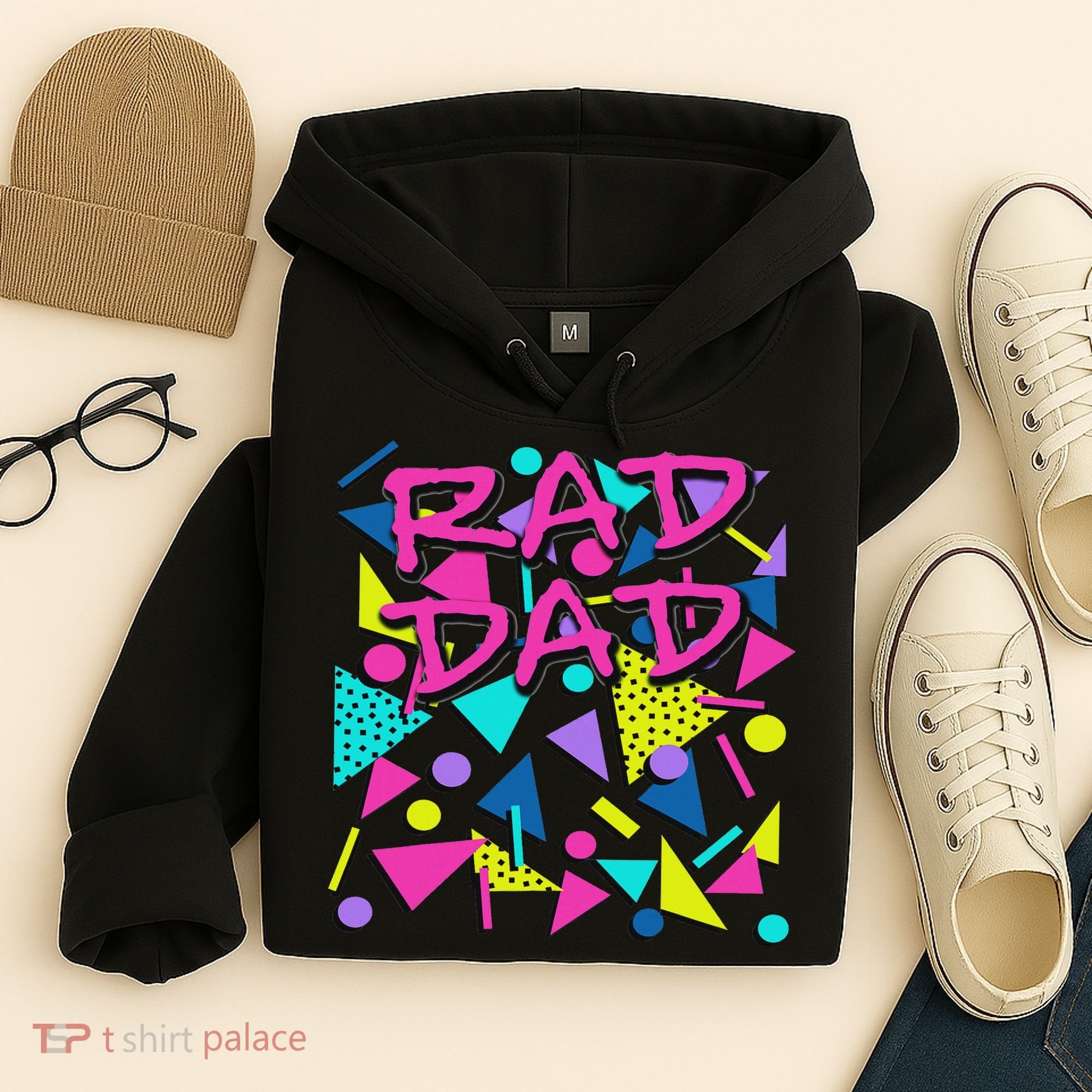 Rad Dad 80s Throwback Hoodie