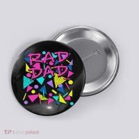 Rad Dad 80s Throwback Button thumb 0