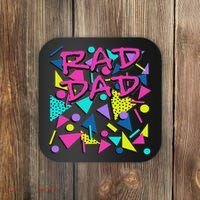 Rad Dad 80s Throwback Coaster thumb 0