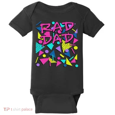 Rad Dad 80s Throwback Baby Bodysuit