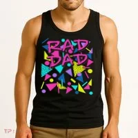 Rad Dad 80s Throwback Tank Top thumb 3