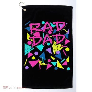 Rad Dad 80s Throwback Golf Towel