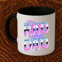 Rad Dad 80S Great Gift Coffee Mug thumb 2