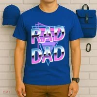 Rad Dad 80S Great Gift T-Shirt thumb 6