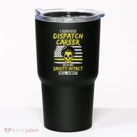 Retired Dispatcher 911 Thin Yellow Line Patriotic Tumbler thumb 0