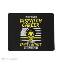 Retired Dispatcher 911 Thin Yellow Line Patriotic Mousepad thumb 0