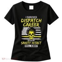 Retired Dispatcher 911 Thin Yellow Line Patriotic Women's T-Shirt thumb 0