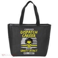 Retired Dispatcher 911 Thin Yellow Line Patriotic Tote Bag thumb 0