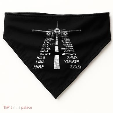 Retro Distressed Aviation Plane Pilot USA-Made Doggie Bandana