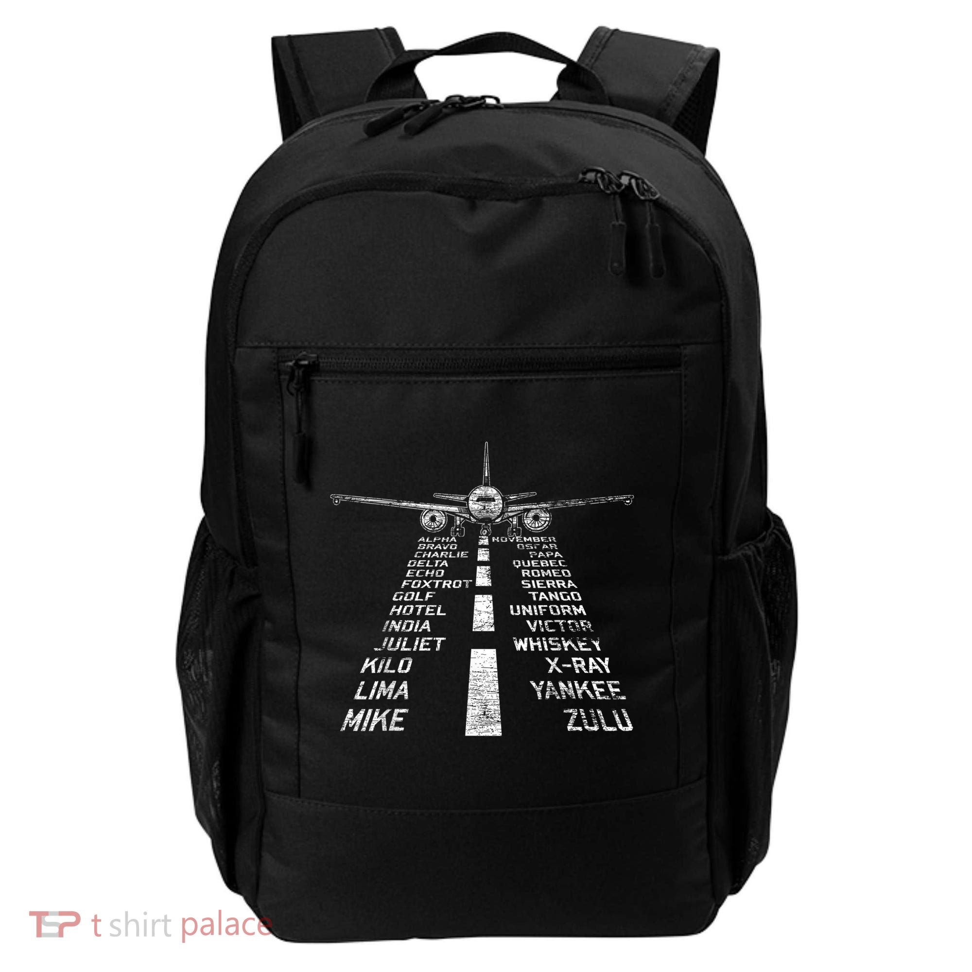 Retro Distressed Aviation Plane Pilot Backpack
