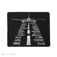 Retro Distressed Aviation Plane Pilot Mousepad thumb 0