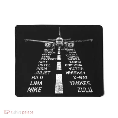 Retro Distressed Aviation Plane Pilot Mousepad