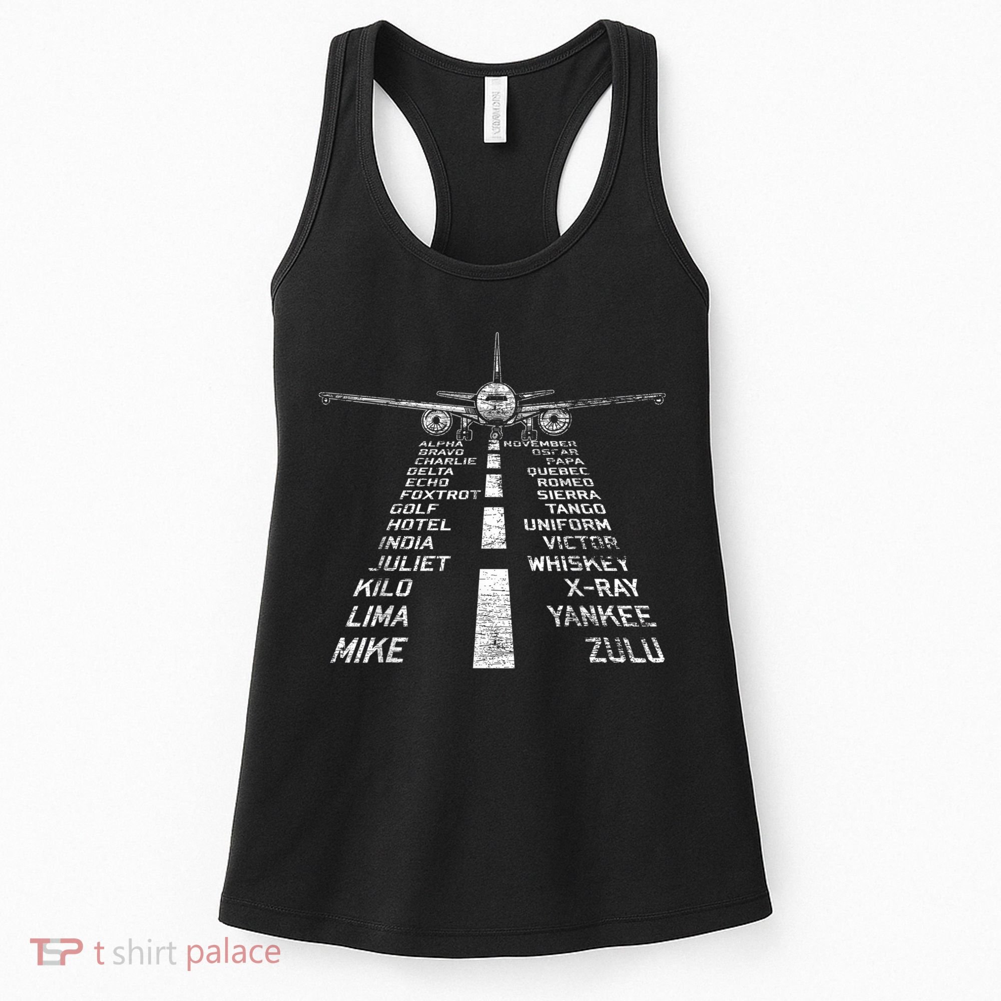Retro Distressed Aviation Plane Pilot Women's Tank Top