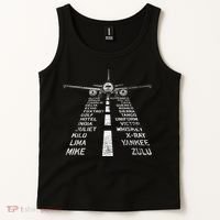 Retro Distressed Aviation Plane Pilot Tank Top thumb 2