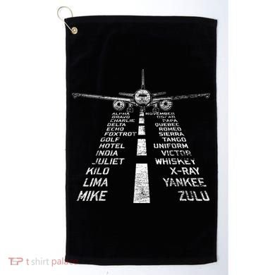 Retro Distressed Aviation Plane Pilot Golf Towel