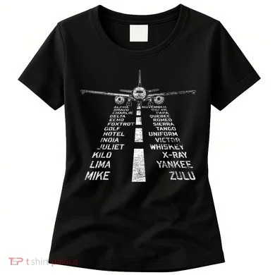 Retro Distressed Aviation Plane Pilot Women's T-Shirt