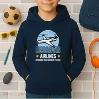 Retro Desantis Airlines Funny Kids Hoodie thumb 2