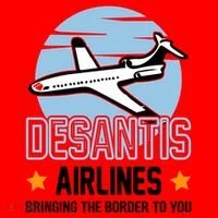 Retro Desantis Airlines Funny Santa Hat thumb 1