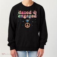 Retro Dazed And Engaged New Bride Wife Women's Sweatshirt thumb 0
