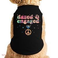 Retro Dazed And Engaged New Bride Wife Doggie Tank thumb 0