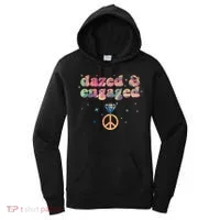 Retro Dazed And Engaged New Bride Wife Women's Hoodie thumb 0