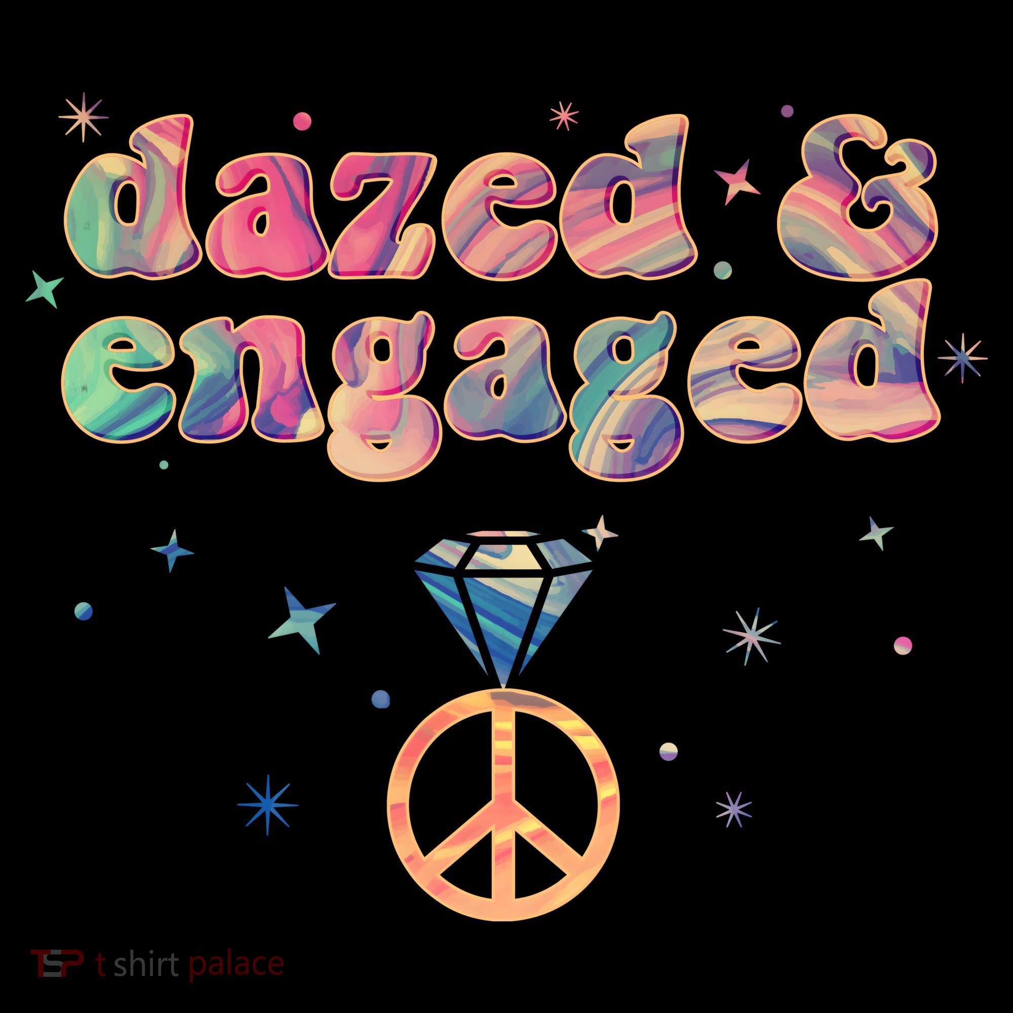 Retro Dazed And Engaged New Bride Wife Women's Hoodie