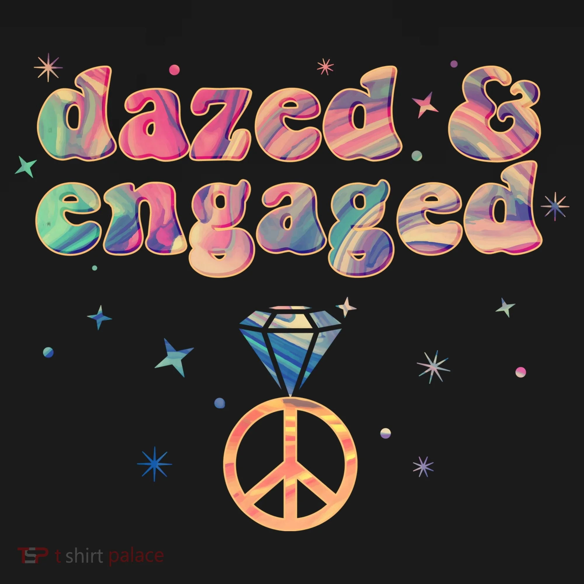 Retro Dazed And Engaged New Bride Wife Women's Hoodie