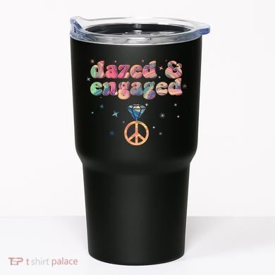 Retro Dazed And Engaged New Bride Wife Tumbler