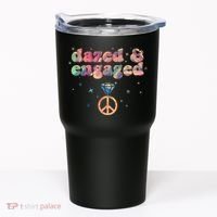Retro Dazed And Engaged New Bride Wife Tumbler thumb 0