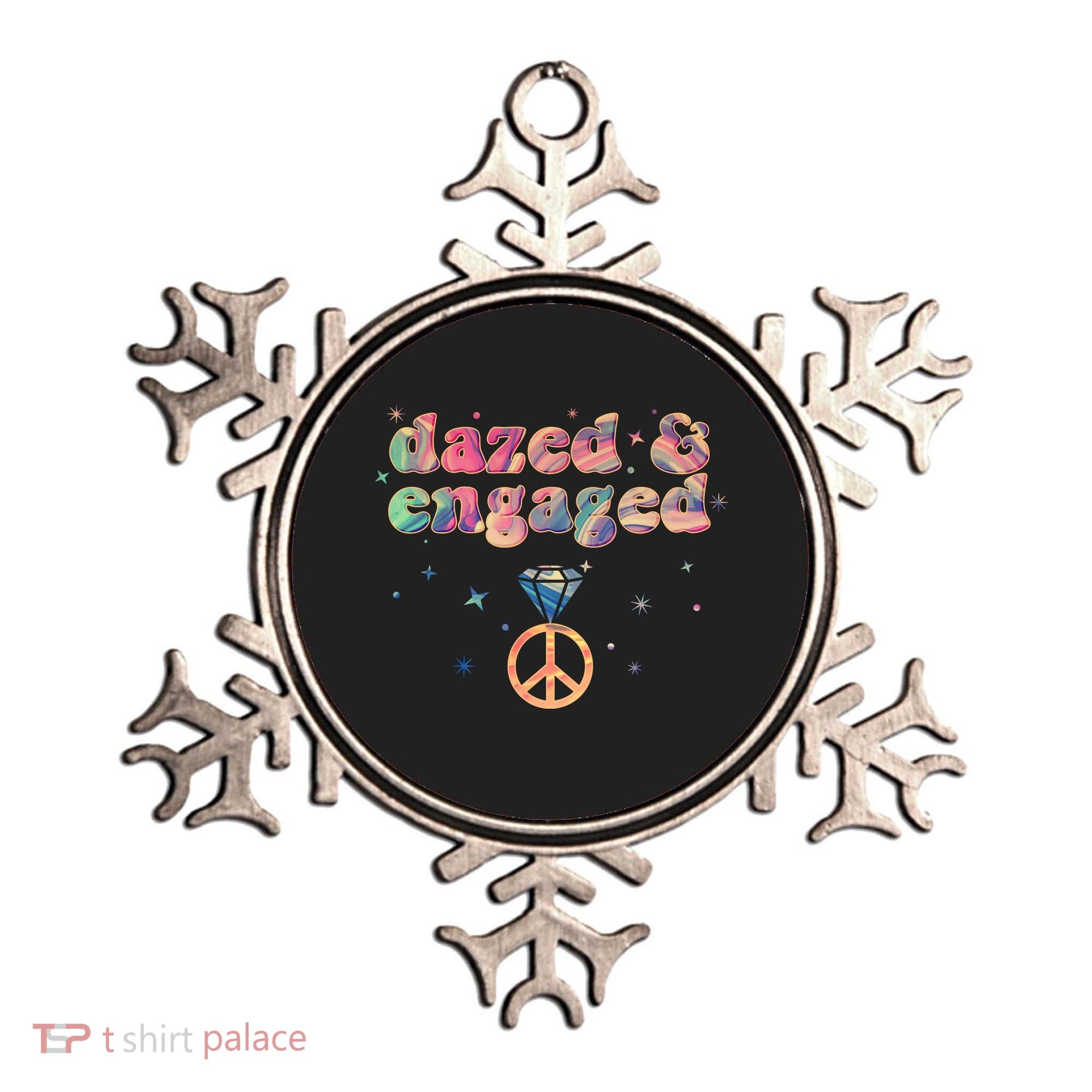 Retro Dazed And Engaged New Bride Wife Ornament