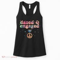 Retro Dazed And Engaged New Bride Wife Women's Tank Top thumb 0