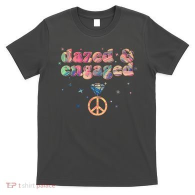 Retro Dazed And Engaged New Bride Wife T-Shirt