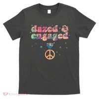 Retro Dazed And Engaged New Bride Wife T-Shirt thumb 0